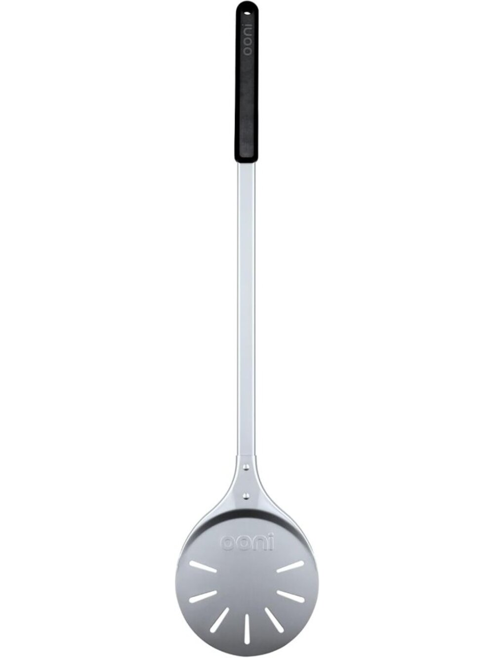 Lightweight 7" Aluminum Perforated Pizza Peel Turner with Long Handle - Pizza